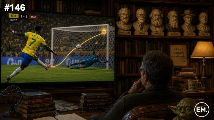 #146 – Assistindo o jogo na biblioteca